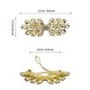 JULIYOOYOO Crystal Hair Barrette Clips for Women and Girls,Stylish and Elegant Hair Accessories,Hair Barrette Clip with Rhinestones Embedded as Decoration(White)