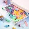 CroBlissful 50 Pcs Colorful Mini Alien Figures Glow in The Dark Small Aliens Figurine for Space Party Favors Prank Alien Figure Rubber Tiny Aliens Figurines for Halloween Party Goodie Bag Filler