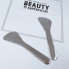 2Pcs Stainless Steel Cosmetic Spoon Spatulas Makeup Spatula Eye Cream Spoon Beauty Scoop Mini Spoon Makeup Beauty Spoons Mini Cosmetic Skincare Spatula for Home Salon, Silver