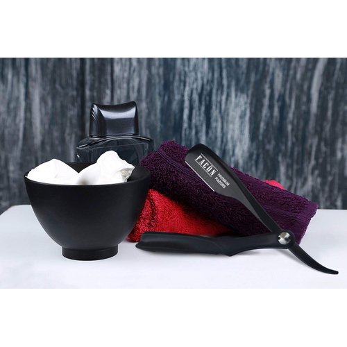 100 BLADES + Facón Professional Classic Japanese Straight Edge Barber Razor - Salon Quality Cut Throat Shavette