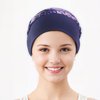 BELLESHOW Chemo Headwear Turbans for Women, Cancer Head Scarf for Women, Head Wraps for Cancer Patients, Head Coverings Caps, Cancer Present Chemotherapy Must Haves for Women Blue
