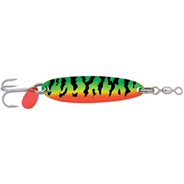 Luhr Jensen Luhr-Jensen 1/4 Krocodile (Treble Hook) Fire Tiger Luhr-Jensen 1003-014-0979: 1/4 Krocodile (Treble Hook) Fire Tiger, 1/4 oz