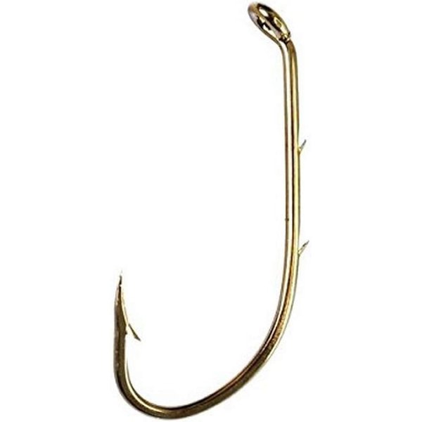 Eagle Claw Bronze Bait Holder Hooks - 1 Pack of 100 - Size 2, 4, or 6 Made in USA - #181 (6 (#181-6-100PK))