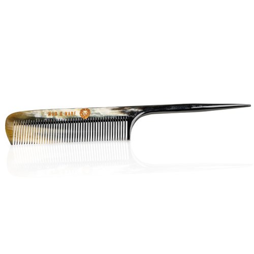 Premium Handmade 100% Oxhorn Anti-static Rat Tail Fine Tooth Comb for Women & Men