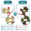 2PCS Battery Terminal Connectors, 4 Way Quick Release Disconnect Battery Terminals, Positive Negative Battery Cable Ends for SAE/JIS Type A Posts by ZONBANG (Copper)
