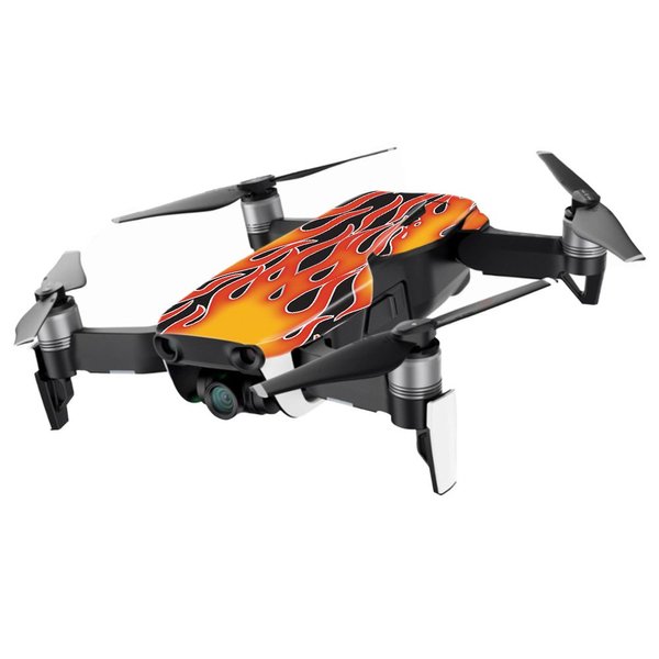 MightySkins Skin Compatible with DJI Mavic Air Drone - Hot Flames | Min Coverage | Protective, Durable, and Unique Vinyl Decal wrap Cover | Easy to Apply, Remove, and Change Styles | Made in The USA