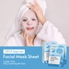 HealSmart 10 Pack Facial Mask 72 Hour Moisturizing and Soothing Face Mask Sheet Improve Skin Clarity and Radiance, for All Skin Types, High Capacity, Made in Korea