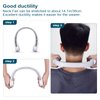 CIVPOWER Neck Fan: Portable Personal Neck Cooling Rechargeable Bladeless Fan - Hands Free 3 Speed 4000 mAh Battery USB Operated Wearable Headphone Design - for Men Women Outdoor Indoor White
