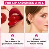 QIUFSSE 7 Colors Korean Lip Tint Stain Set Long-lasting Waterproof Velvet Lip Tint Moisturizing Lip Gloss Set，Multi-Use Lip and Cheek Tint for Women Daily Lip Makeup