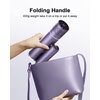 7MAGIC Foldable Hair Dryer, Powerful Ionic Blow Dryer for Fast Drying, Travel Hair Blow Dryer with Storage Bag, Lightweight Portable Hairdryer for Women, Cold/2 Heating/2 Speed Settings, Purple