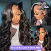 28 Inch Body Wave Lace Front Wigs Human Hair Pre Plucked 13x4 Frontal Wigs Human Hair Wigs for Women 180% Density Glueless HD Lace Front Wigs Human Hair Pre Plucked with Baby Hair Natural Color