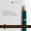 Cross Bailey Light Refillable Rollerball Pen Presented in a Everyday Gift Box - Medium Point, Black Ink, Polished Green