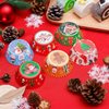 Christmas Cupcake Liners with Toppers Picks, Standard Wrappers Cupcake Disposable Baking Cups Muffin Liners for Xmas Holiday Party Favors, Party Decorations for Christmas Baking Supplies