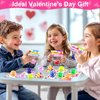 Dealot 24 Pack Prefilled Valentine's Day Gifts for Kids with Stress Balls Valentines Day Cards for Kids Classroom School Exchange Gift Party Favors Squeeze Fidget Toys for Stress Relief Adults