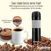 Sisitano 2in1 Travel French Press Coffee Maker, Portable 11.8 oz Tumbler Coffee French Press for Ground Coffee & Tea Leaves; Iced Coffee, Cold Brew Tea, Coffee Mug for Trips, Camping, Work & School