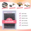 NICROOM Lash Clusters 240pcs Individual Lashes 50D 0.07D Curl 14-18mm DIY Eyelash Extension Mixed Tray Faux Mink Wispy Soft&Natural Cluster Lashes False Eyelashes(50D-0.07D-14-18mm)