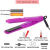 JYfeel Mini Travel Flat Iron, 2/3 inch, Ceramic Tourmaline, Dual Voltage Hair Straightener, instant Heat Up to 430, with Travel Case