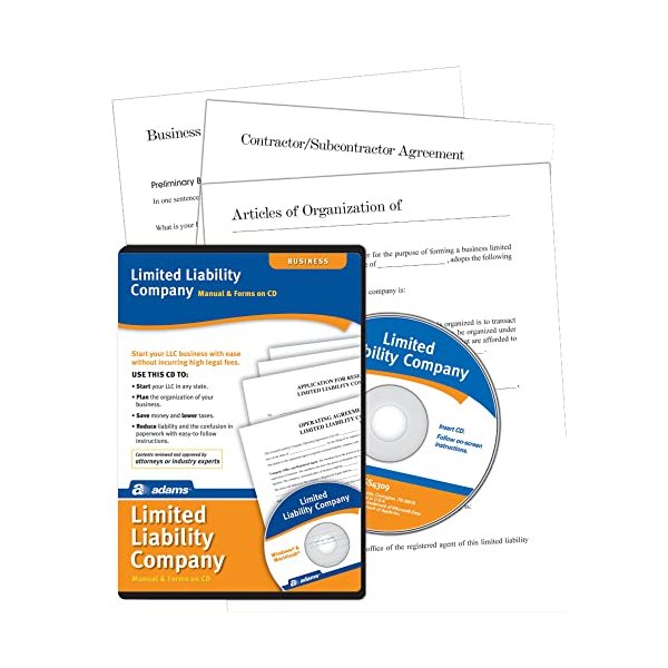 Adams Limited Liability Companies Manual and Forms on CD (SS4309)
