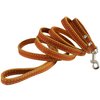 Genuine Thick Leather Classic Dog Leash 1/2" Wide 6 Ft, Small Breeds
