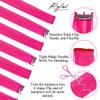RYLAI Hot Pink Hair Extensions Clip in Halloween - Hair Accessories for Kids Girls Fairy Hairpieces Long Straight Color Hair Extensions 22" 10pcs