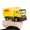 BDTCTK Compatible for DHL Container Truck Car Model Toy Cars, Zinc Alloy Die-Cast Vehicles Kid Toys for Boy Girl Gift