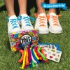 Silly Feet No Tie Shoe laces for Kids Shoelaces for Sneakers and Adults No Tie Curly Laces Twisty Elastic Children 10 Pairs Neon Colors