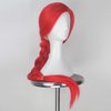 Natanlie Identity Ⅴ Fiona Gilman Cosplay Wigs for Women Long Hot Red Braids Synthetic Costume Wig Heat Resistant Braiding Hair Fashion Red Wig for Girls Halloween Daily Party Use