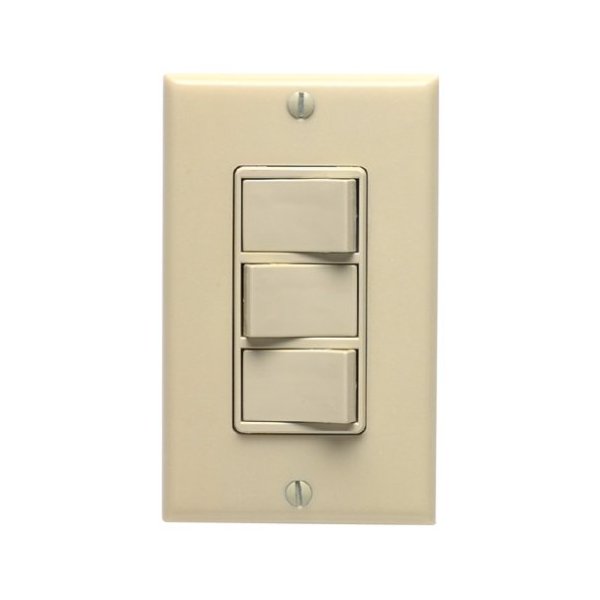 Leviton 831-1755-I Triple Rocker Switch