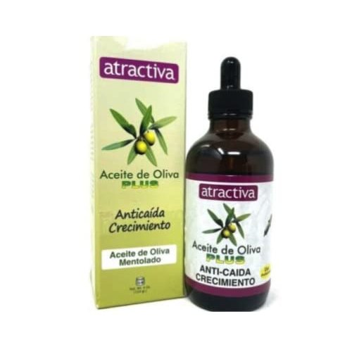 Atractiva Aceite De Oliva Plus Anticaida - Olive Oil Plus Anti-Hair Loss Growth Lotion 4oz