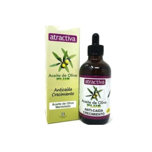 Atractiva Aceite De Oliva Plus Anticaida - Olive Oil Plus Anti-Hair Loss Growth Lotion 4oz