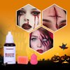 VANERIA Sfx Makeup Kit,Halloween Makeup Kit Professional,Halloween Face Paint Kit,Fake Blood Capsules,Fale Blood,Painting Brushes,Stipple Sponge,Face Makeup Halloween Kit for Party,Cosplay