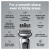 Braun Electric Razor for Men, Waterproof Foil Shaver, Series 7 7027cs, Wet & Dry Shave, with Beard Trimmer, Rechargeable, Charging Stand and Travel Case Included, Silver Black