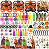 Halloween Party Favors for Kids, 176PCS Halloween Glasses Assortment Halloween Goodie Bag Fillers for Class School Non-Candy Halloween Trick or Treat Fillers Halloween Gifts for Prizes Party Supplies