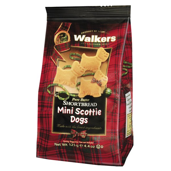 Walkers Mini Scottie Dog Shortbread Cookies 4.4 Oz