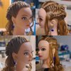 ZOMOI Mannequin Head 100% Human Hair,Hairdresser Cosmetology Mannequin Doll Head Practice Braiding Head with Free Clamp (27#Light Brown)