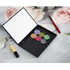 SZDYM Empty Makeup Magnetic Plastic Palette with 20Pcs Adhesive Metal Stickers for Eyeshadow Powder Lipstick foundation