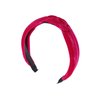 Motique Accessories 1.5 Inch Velvet Braid Headband Women and Girls Hair Band (Hot Pink)