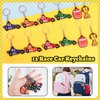 Race Car Party Favors Set - 110 pcs Race Car Birthday Party Supplies, Keychains, Slap Bracelet, Race Car Stickers, Race Car Straws, Stamps for Kids Racing Car Toy Gift, Boy Cars Birthday Decoration