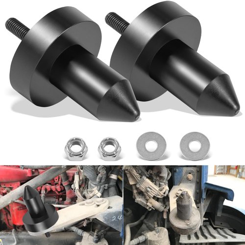 2 Pack 924-5410 Hood Pin Poly for Kenworth T2000, T400, T440, T450, T470, T600, T600A, T660, T800, W900 2003-2010