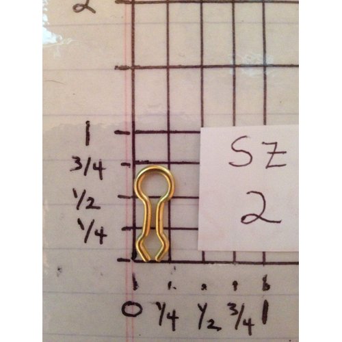 S & J's TACKLE BOX #2 Brass Sinker Wire Eye for The DO-IT MOLDS 100 PER Pack