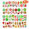 96 PCS Cute Candyland Candy Land Temporary Tattoos Theme First Birthday Party Decorations Favors Supplies Decor Kids Tattoo Stickers Gifts For Kids Boys Girls Prizes Carnival Christmas Xmas Hoiliday
