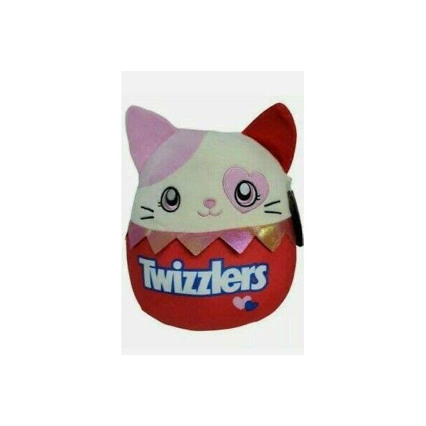 Squishmallows Official Kellytoy Valentines Squad Squishy Soft Plush Toy Animal (10 Inch, Karina Cat (Candy Scented))