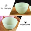 Healifty 3Pcs Diy Face Mixing Bowl Facial Mud Bowl Silicone Facemask Bowl Cosmetic Beauty Tool for Home Salon Spa Face Skin Applicator Bowl (Green)