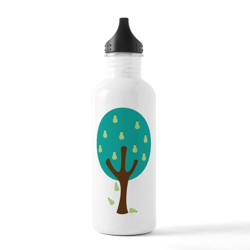 CafePress Organic Pear Tree Water Bottle 1.0L (34 oz) Stainless Steel Water Bottle
