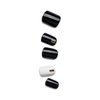imPRESS Design, Press On Nails, Midnight Drive, Black and White, Short, Size, Squoval, Shape, Includes 30 Nails, Prep Pad, Instructions Sheet, 1 Manicure Stick, 1 Mini File