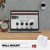 Wall Mount for Google Nest Wired 2nd Generation Security Camera - Adhesive & Screw-in, Easy Slot-in Design (White) by Brainwavz