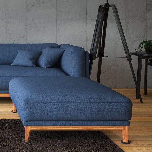 Super Sliders 4713495K 3-1/2 Inch Round Felt Furniture Sliders for Hardwood Move Items Easily While Protecting Flooring from Scratches, Linen, 4 Count