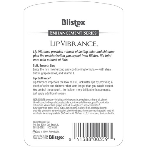 Blistex Lip Vibrance, Lip Protectant 0.13 oz (Pack of 9)