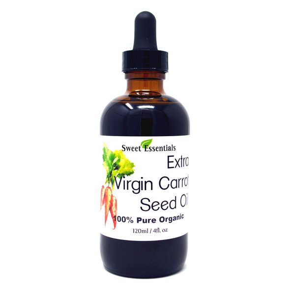 100% Pure Organic Carrot Seed Oil | 4oz | Extra Virgin | Cold Pressed | Unrefined | Imported From France | For Hair, Skin, & Nails