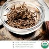 Organic Valerian Root 4 oz. (113g), USDA Certified Organic Valerian Root Herb, Valerian Root Tea, Valeriana Tea, Te De Valeriana Para Dormir, Valarian Officinalis Roots Whole Loose Leaf, Cut & Sifted